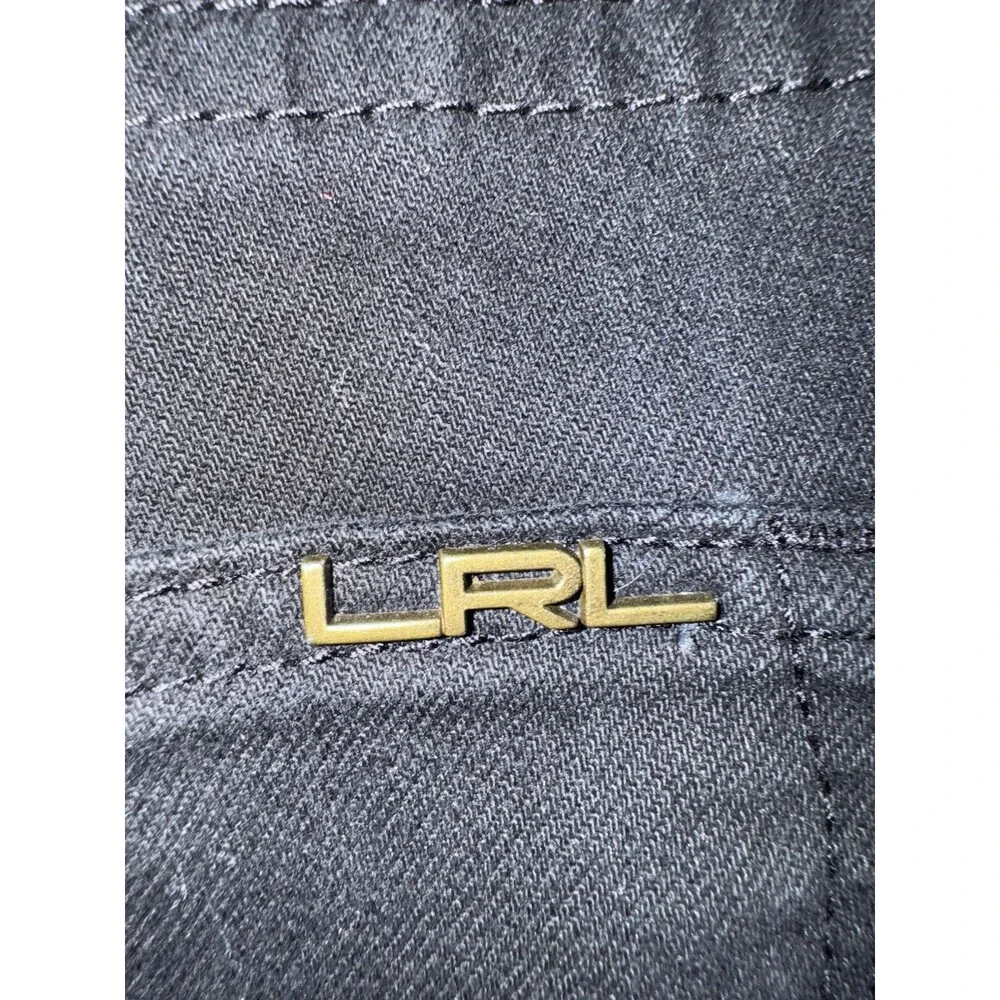 Lauren Ralph Lauren Mid Rise Classic Straight Jeans‎ Black Womens 18W - Picture 4 of 8